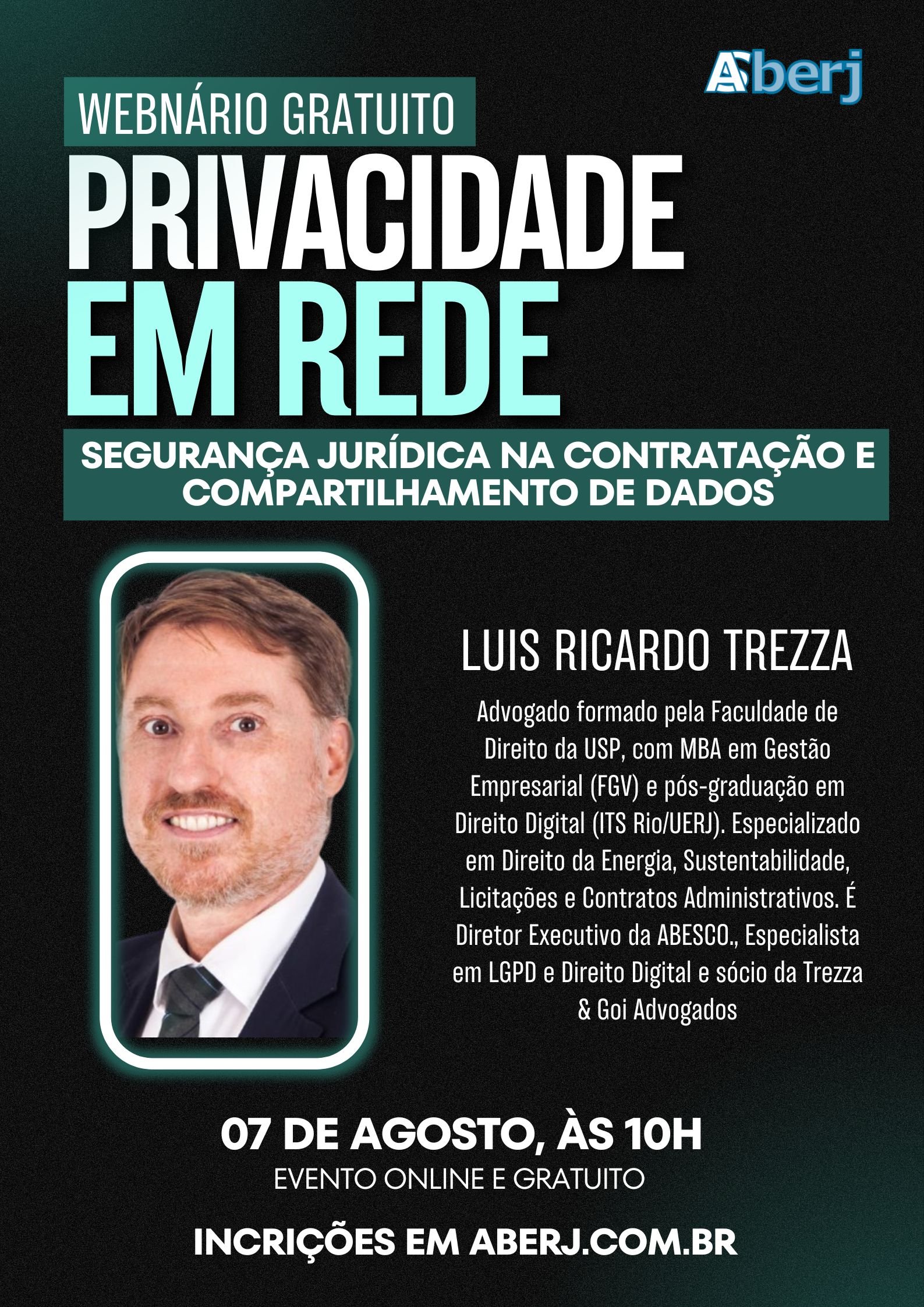 Webinário Privacidade em Rede – Segurança Jurídica na Contratação e Compartilhamento de Dados