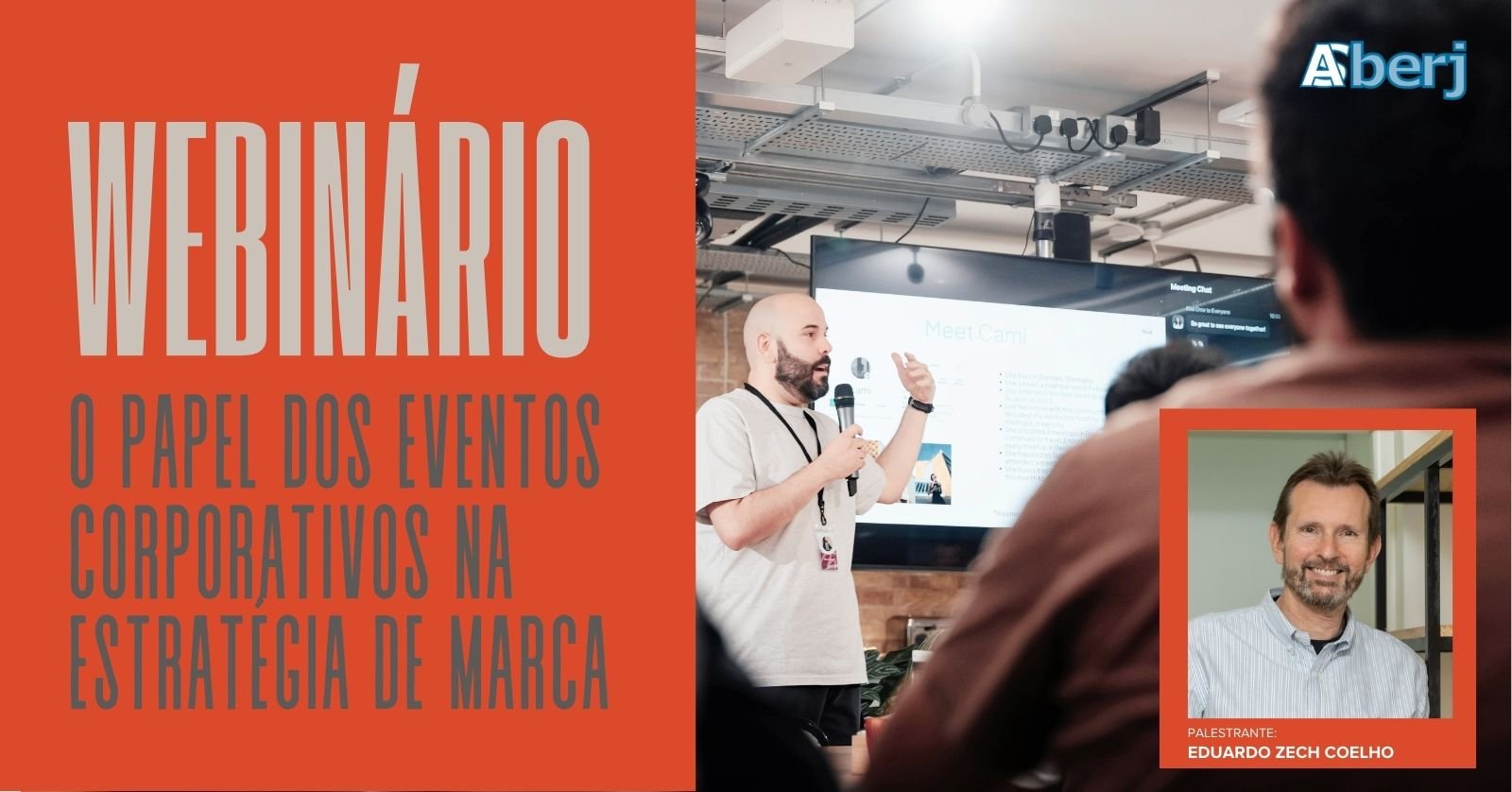 webinário O papel dos eventos corporativos na estratégia de marca